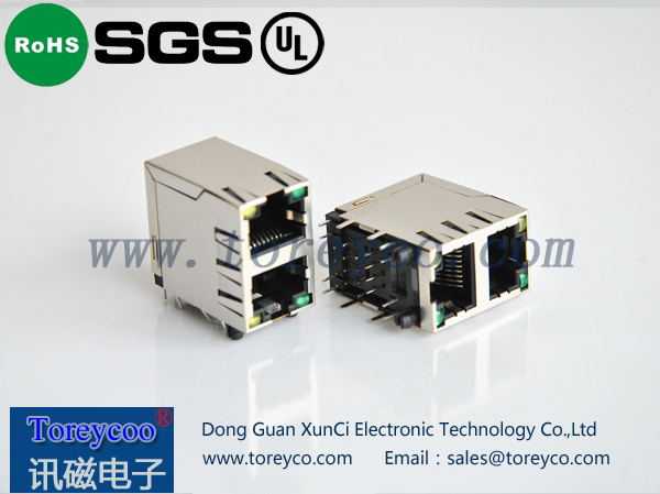 狗子28RJ45网络插座双层