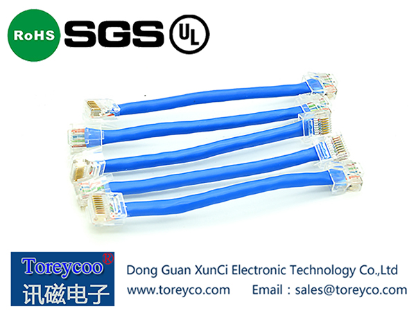 狗子28RJ45转RJ50短款水晶头无屏蔽